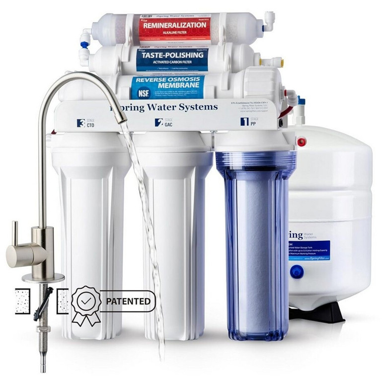 iSpring RCC7AK Umkehrosmose Wasserfilter - 7-stufiges Filtersystem für reines Trinkwasser