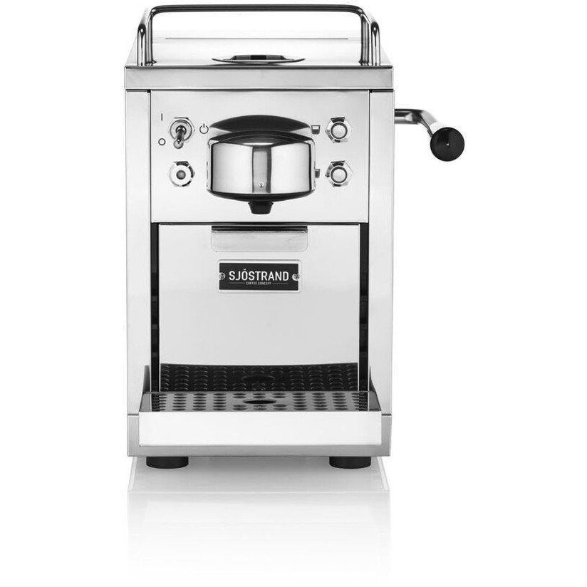 Sjöstrand Edelstahl Espresso-Kapselmaschine - Hochwertige Kaffeegenuss für Zuhause