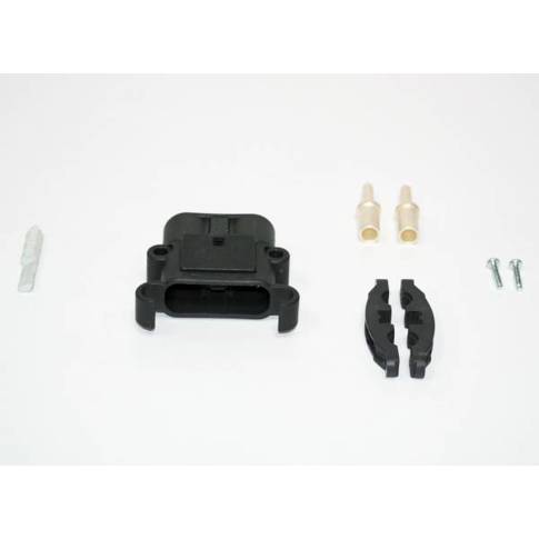 REMA Stecker Euro Din 80A 25mm² (Kodierstift grau | Hauptkontakt | Zugentlastung)