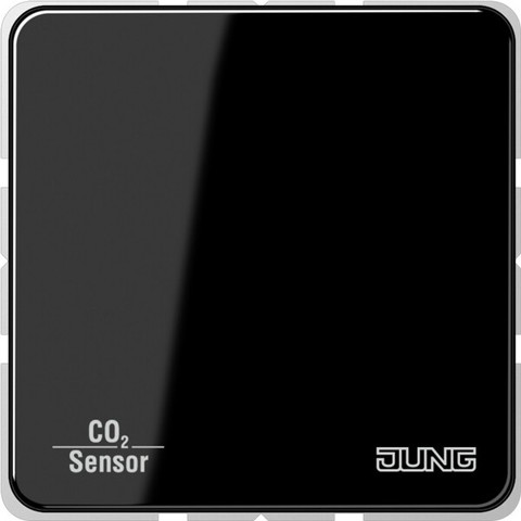 KNX CO2-Sensor - RT-Regler Luftfeuchtesensor CD 2178 (sw)
