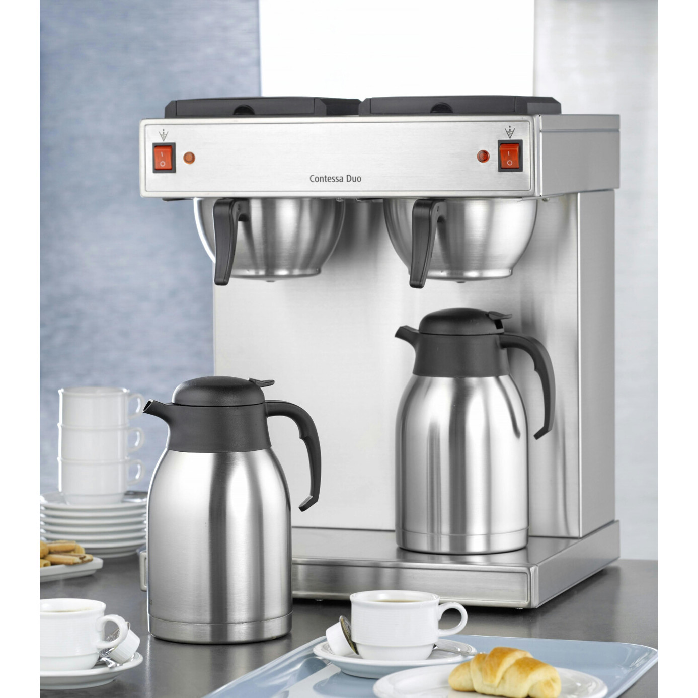 Bartscher Contessa Duo Kaffeemaschine - Doppeldecker für perfekten Kaffeegenuss