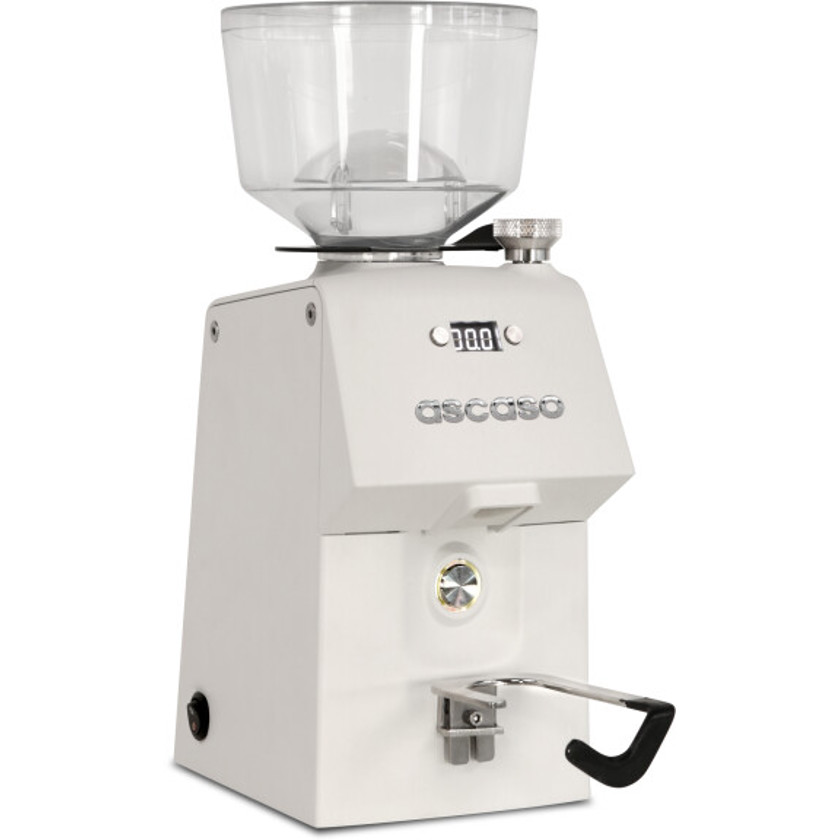Ascaso H64 Kaffeemühle - Weiß Matt - Hochwertige Präzisionsmühle für Perfekten Kaffeegenuss