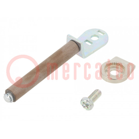 Antriebskopf mit Porzellanwalze Ø9x57mm und R 80mm - für FC/FD/FL/FP Endschalter