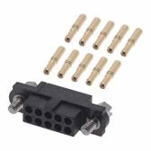HARWIN M80 PCB Steckverbinder-Satz | Verbinder-Kit 10 lose Hülsencrimpkontakte | Crimpgehäuse | Gehäuse mit sechseckigen