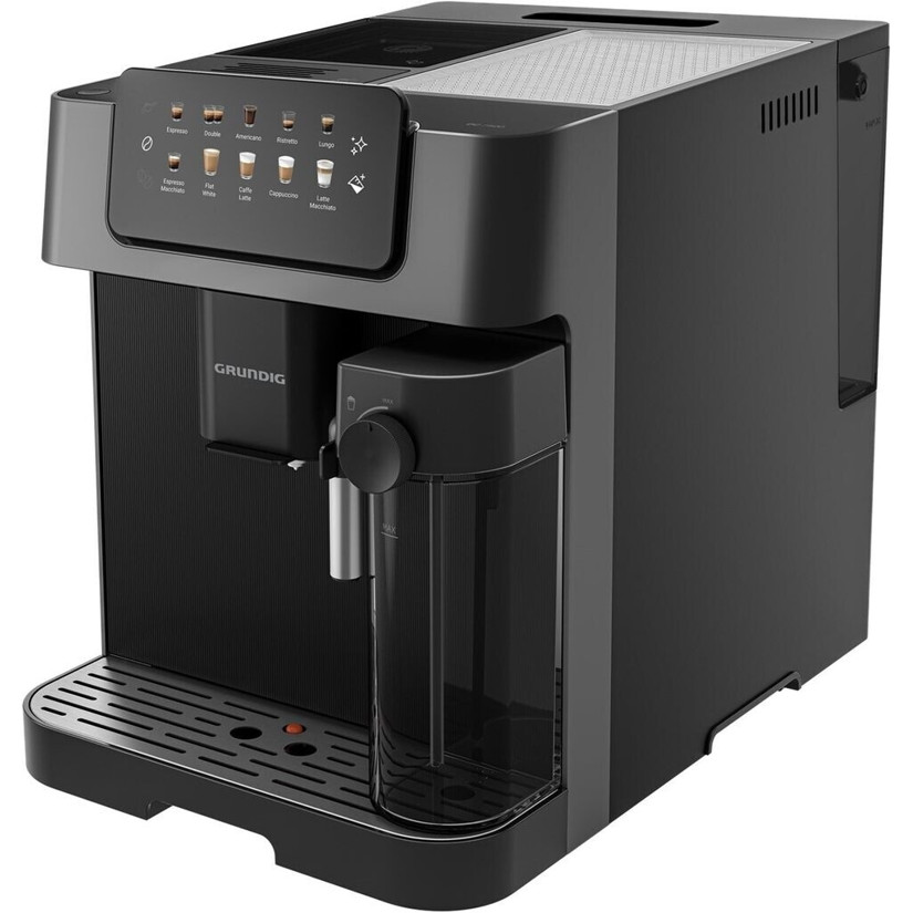 Grundig KVA 7230 Kaffeevollautomat in Schwarz-Dunkelsilber - Perfekte Espressoqualität für Zuhause