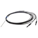 Fotoelektrischer Lichtleitersensor E32-DC200F – Reflexionslichttaster, 1,2mm Durchmesser, 2m