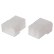 TE Connectivity AMP FASTIN-FASTON Crimpkontaktgehäuse | Gr. 6.35mm | Stecker | Nylon 6.6 | Natur | 4-polig