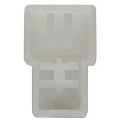 TE Connectivity AMP FASTIN-FASTON Crimpkontaktgehäuse - Größe 6.35mm - 2-poliger Stecker aus Nylon - Naturfarbe