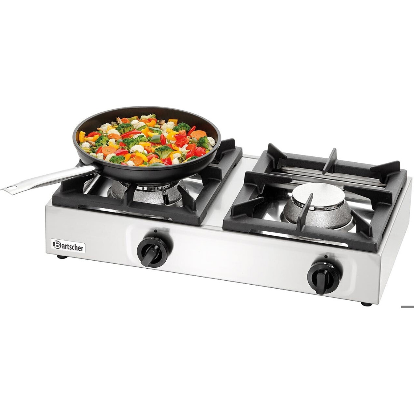 Bartscher Gas-Tischkocher 2-Flammen (Modell 1058503) - Hochwertige Kochplatte