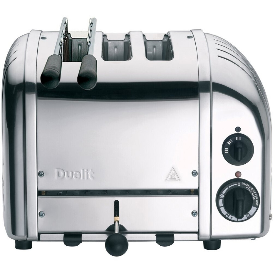 Dualit Classic Combi Toaster 2+1 mit Edelstahl Toastgitter und Sandwichzange