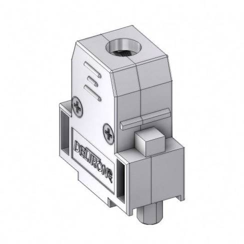 Deltron Connectors CTLM09RUN4 D-SUB Gehäuse Polzahl: 9 Kunststoff | metallisiert 180 ° Metall 1 St.